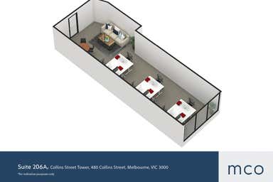 Collins Street Tower, Suite 206A, 480 Collins Street Melbourne VIC 3000 - Floor Plan 1