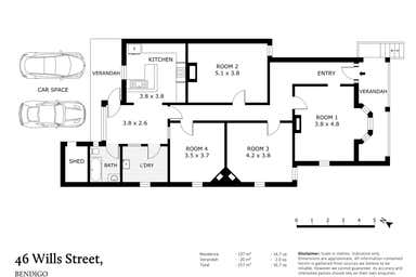 46 Wills Street Bendigo VIC 3550 - Floor Plan 1