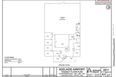 Adelaide Airport Warehouse & Office, 3 Graham Street Adelaide Airport SA 5950 - Floor Plan 1