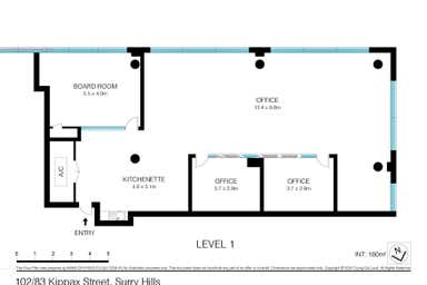 Level 1, 102/83-97  Kippax Street Surry Hills NSW 2010 - Floor Plan 1