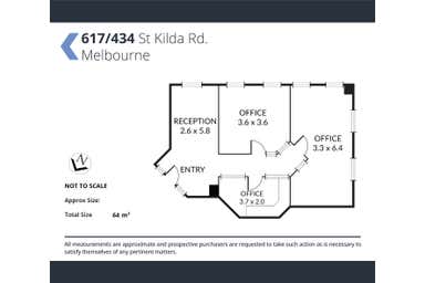 617/617/434 St Kilda Road Melbourne VIC 3004 - Floor Plan 1