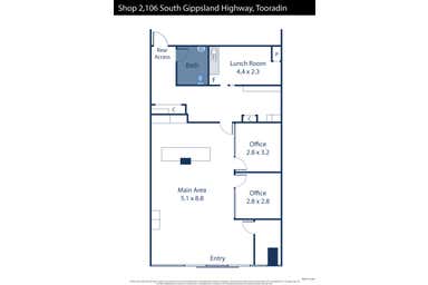 2/106 South Gippsland Highway Tooradin VIC 3980 - Floor Plan 1