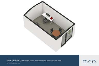 St Kilda Rd Towers, Suites 161 & 147, 1 Queens Road Melbourne VIC 3004 - Floor Plan 1