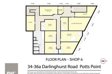 Shop 6, 34-36A Darlinghurst Road Potts Point NSW 2011 - Floor Plan 1