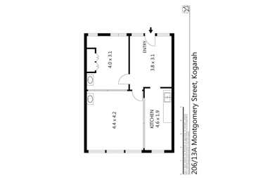 206/13A Montgomery Street Kogarah NSW 2217 - Floor Plan 1