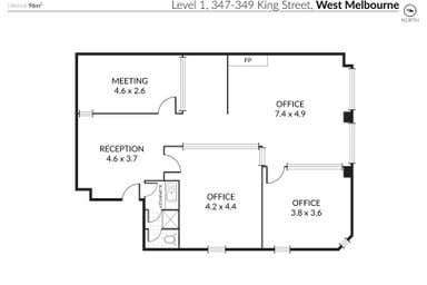 Level 1, 347 King Street West Melbourne VIC 3003 - Floor Plan 1