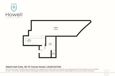 Albert Hall Cafe, 45-51 Tamar Street Launceston TAS 7250 - Floor Plan 1