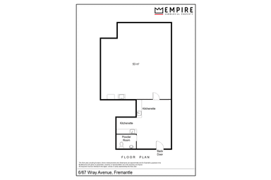 Unit 6, 67 Wray Avenue Fremantle WA 6160 - Floor Plan 1