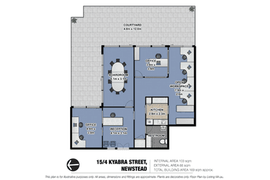 15/4 Kyabra Street Newstead QLD 4006 - Floor Plan 1