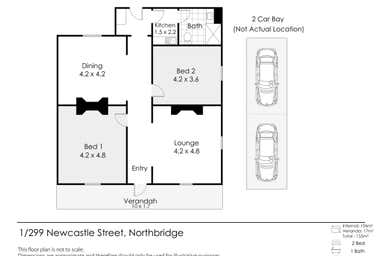 1/299 Newcastle Street Northbridge WA 6003 - Floor Plan 1