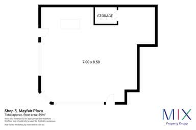 Mayfair Plaza Complex, Shop 5, 236 Sandy Bay Road Sandy Bay TAS 7005 - Floor Plan 1