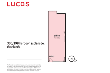 305/198 Harbour Esplanade Docklands VIC 3008 - Floor Plan 1