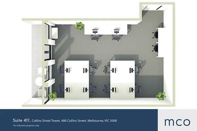 Collins Street Tower, Suite 417, 480 Collins Street Melbourne VIC 3000 - Floor Plan 1