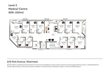 Consultation Rooms/ GP's, Level 2, 16 Park Avenue Westmead NSW 2145 - Floor Plan 1