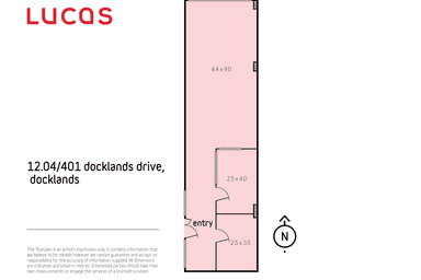 1204/401 Docklands Drive Docklands VIC 3008 - Floor Plan 1