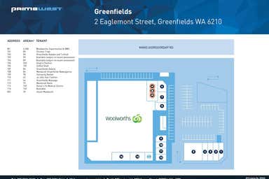Primewest Mandurah Greenfields Shopping Centre, 2 Eaglemont Street Greenfields WA 6210 - Floor Plan 1