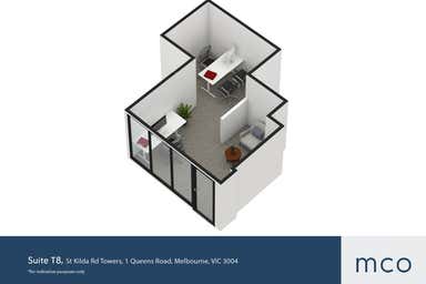 St Kilda Rd Towers, Suite T8, 1 Queens Road Melbourne VIC 3004 - Floor Plan 1
