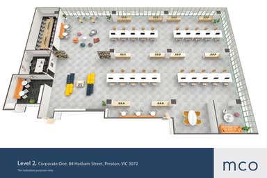 Corporate One Bell CIty, Level 2, 84 Hotham Street Preston VIC 3072 - Floor Plan 1