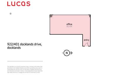 922/401 Docklands Drive Docklands VIC 3008 - Floor Plan 1