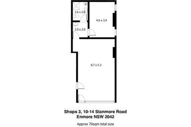 Shop 3/10-14 Stanmore Road Enmore NSW 2042 - Floor Plan 1