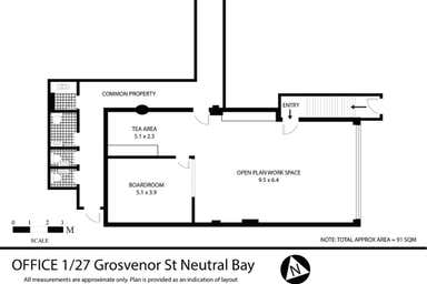 Suite 1, 27 Grosvenor Street Neutral Bay NSW 2089 - Floor Plan 1