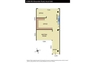6/484 Mt Alexander Road Ascot Vale VIC 3032 - Floor Plan 1