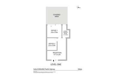 Suite 6, 692B-694 Pacific Highway Killara NSW 2071 - Floor Plan 1