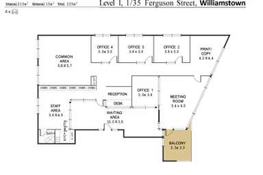 1/37 Ferguson Street Williamstown VIC 3016 - Floor Plan 1