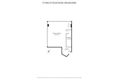 117/566 St Kilda Road Melbourne VIC 3004 - Floor Plan 1