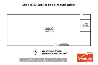 Shed 2, 27 Secker Road Mount Barker SA 5251 - Floor Plan 1