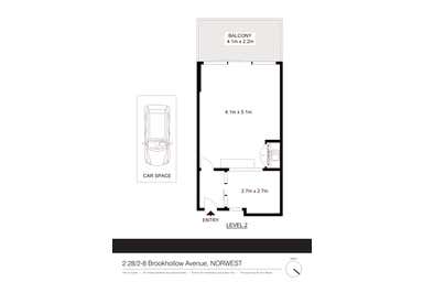 Unit 2.28, 2-8 Brookhollow Avenue Norwest NSW 2153 - Floor Plan 1