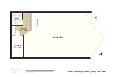 Shop 183/569 George Street Sydney NSW 2000 - Floor Plan 1