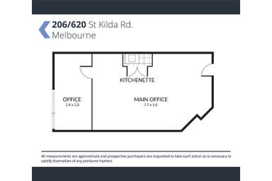 206/620 St Kilda Road Melbourne VIC 3004 - Floor Plan 1