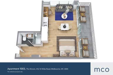 The Kinson, Apartment 1003, 452 St Kilda Road Melbourne VIC 3004 - Floor Plan 1