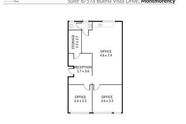 6/57A Buena Vista Drive Montmorency VIC 3094 - Floor Plan 1