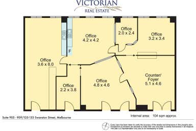 Suite 905-909, 125-133 Swanston Street Melbourne VIC 3000 - Floor Plan 1