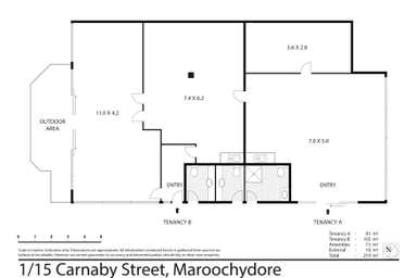 1/15 Carnaby Street Maroochydore QLD 4558 - Floor Plan 1