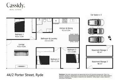 44/2 Porter Street Ryde NSW 2112 - Floor Plan 1