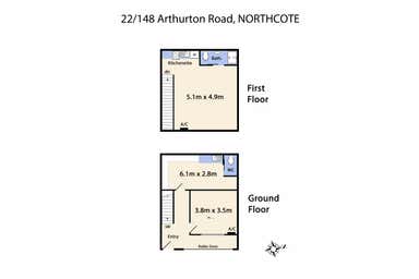 22/148 Arthurton Road Northcote VIC 3070 - Floor Plan 1