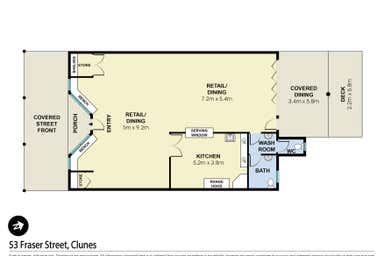 53  Fraser Street Clunes VIC 3370 - Floor Plan 1