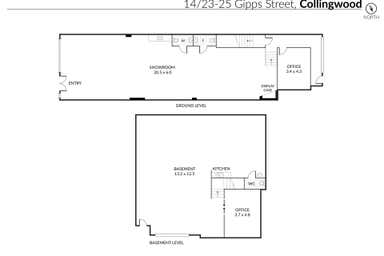 14/23-25 Gipps Street Collingwood VIC 3066 - Floor Plan 1
