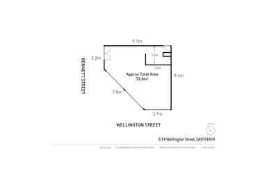 3/74 Wellington Street East Perth WA 6004 - Floor Plan 1