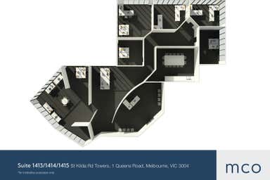 St Kilda Rd Towers, Suite 1413/1414/1415, 1 Queens Road Melbourne VIC 3004 - Floor Plan 1