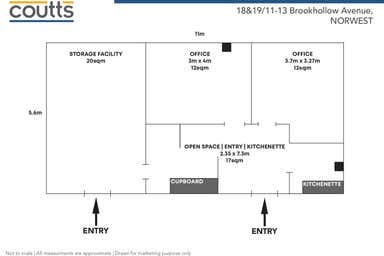 18 & 19, 11-13 Brookhollow Avenue Norwest NSW 2153 - Floor Plan 1