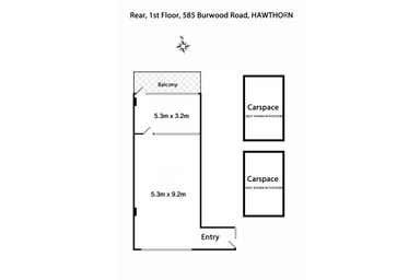 Rear 1st Floor, 585 Burwood Road Hawthorn VIC 3122 - Floor Plan 1