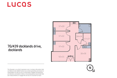 7G/439 Docklands Drive Docklands VIC 3008 - Floor Plan 1