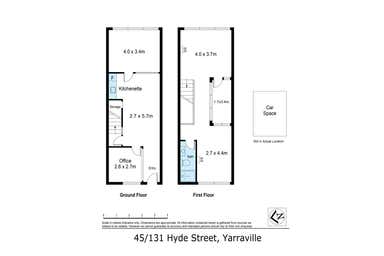 45/131 Hyde Street Yarraville VIC 3013 - Floor Plan 1