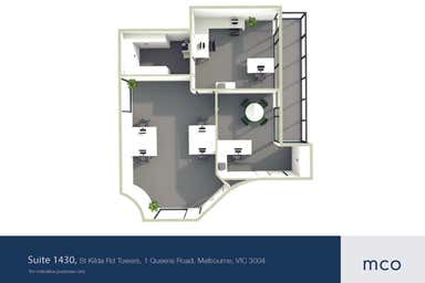 St Kilda Rd Towers, Suite 1430, 1 Queens Road Melbourne VIC 3004 - Floor Plan 1