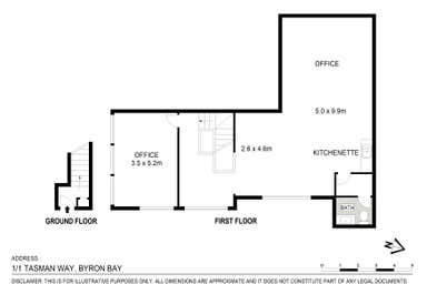 1/1a  Tasman Way Byron Bay NSW 2481 - Floor Plan 1