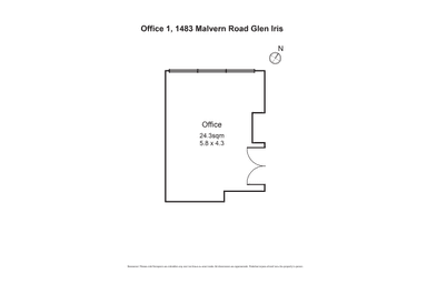 Lot 1, 1483 Malvern Road Glen Iris VIC 3146 - Floor Plan 1